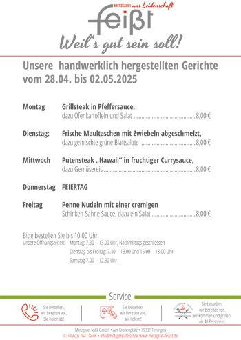 Unser ABO Essen in KW18