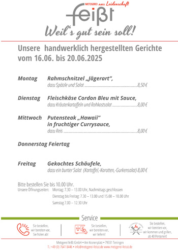 Unser ABO Essen in KW25