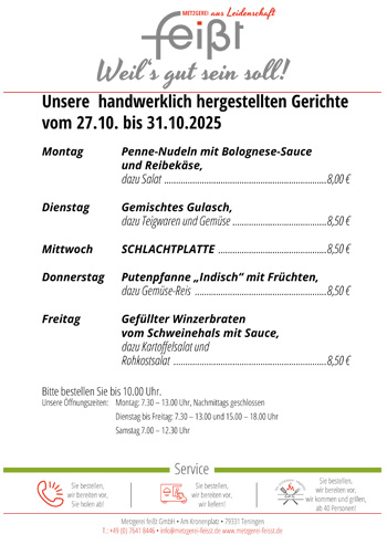 Gemischtes Gulasch dazu Teigwaren und Gemüse