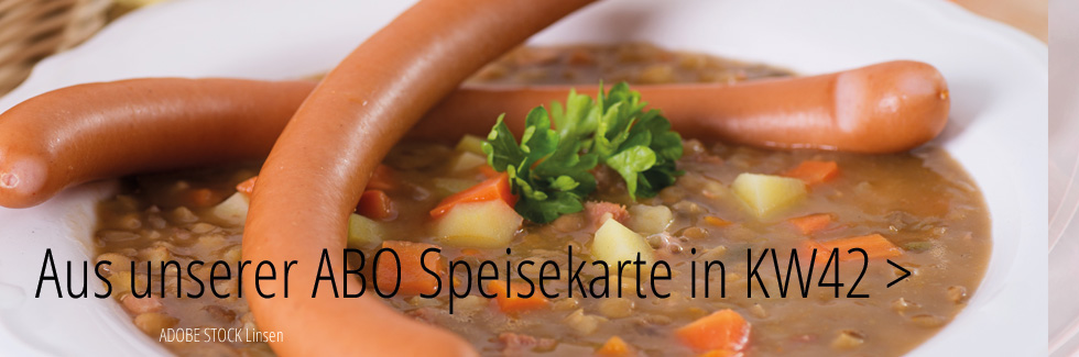 Linsen mit Spätzle und Würstchen